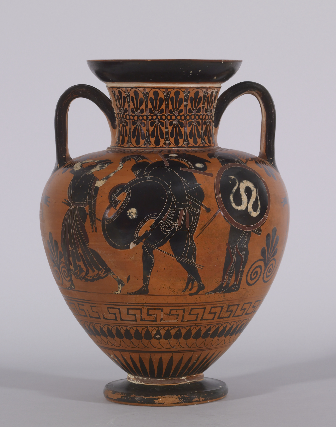 Amphora with Ajax Carrying the Dead Achilles