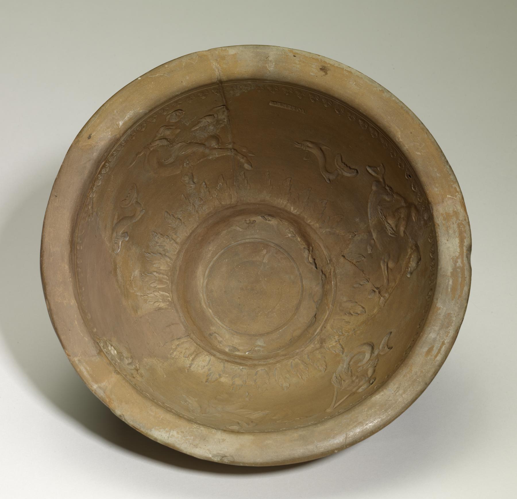 Mold for a Bowl with Triton, Nereids, and Dolphins