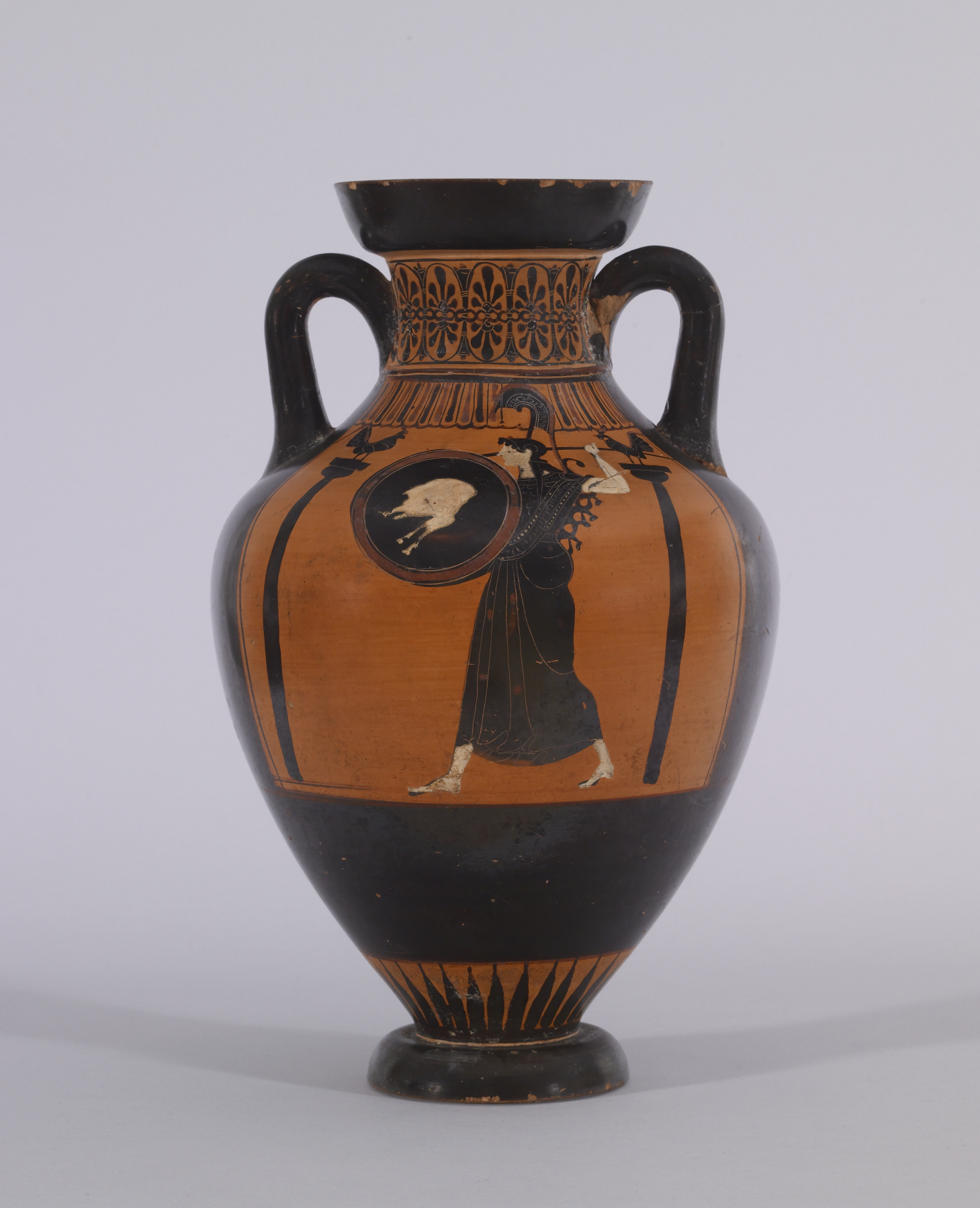 Pseudo-Panathenaic Amphora with Discus Thrower