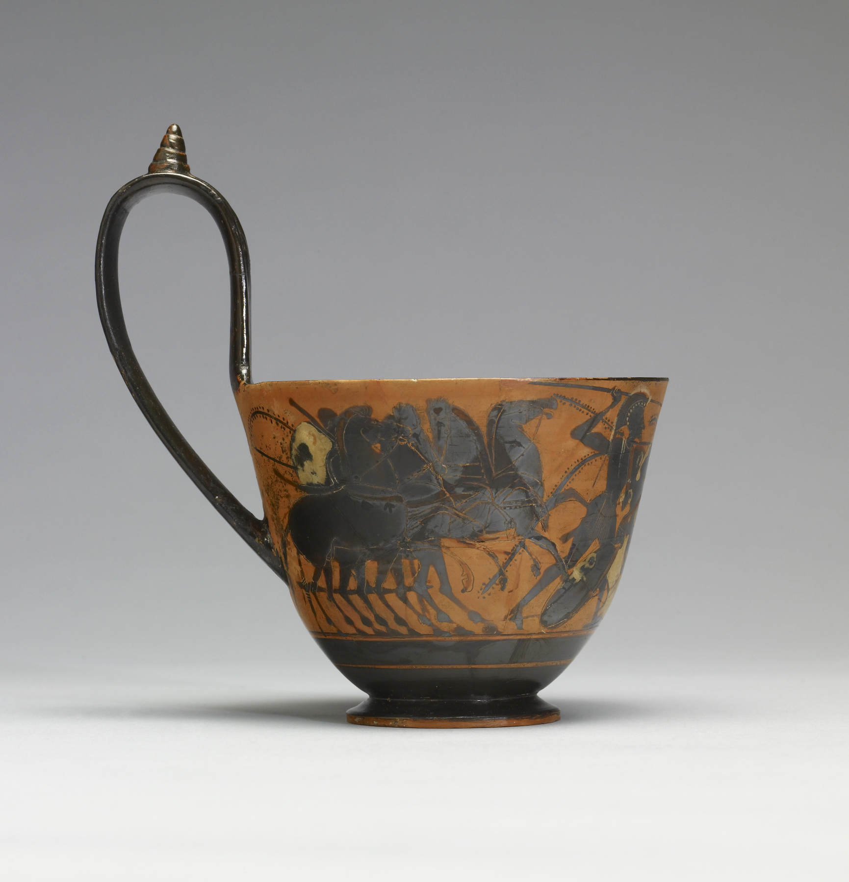 Kyathos with Warriors and Chariots