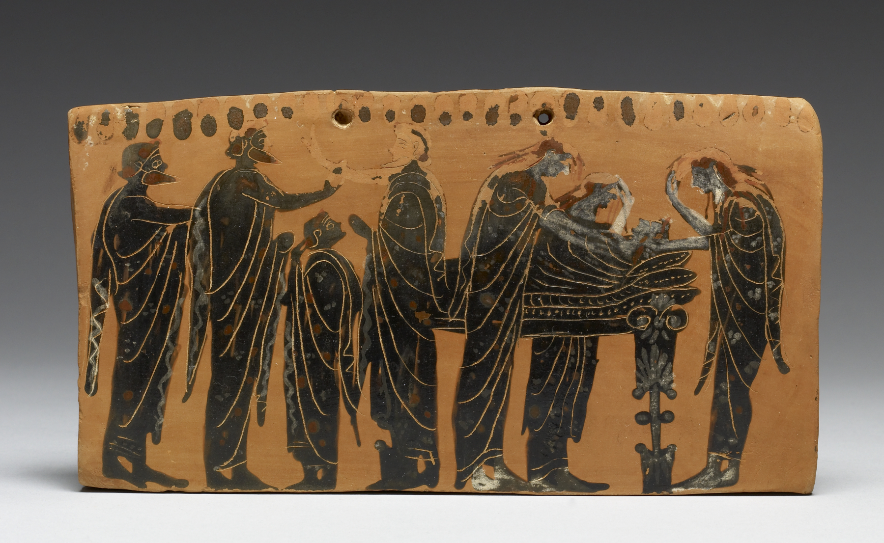 Pinax (Plaque) with Funerary Scene