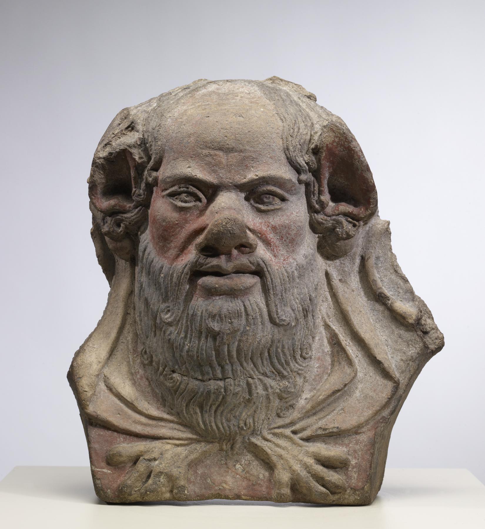 Antefix with Head of Silenus