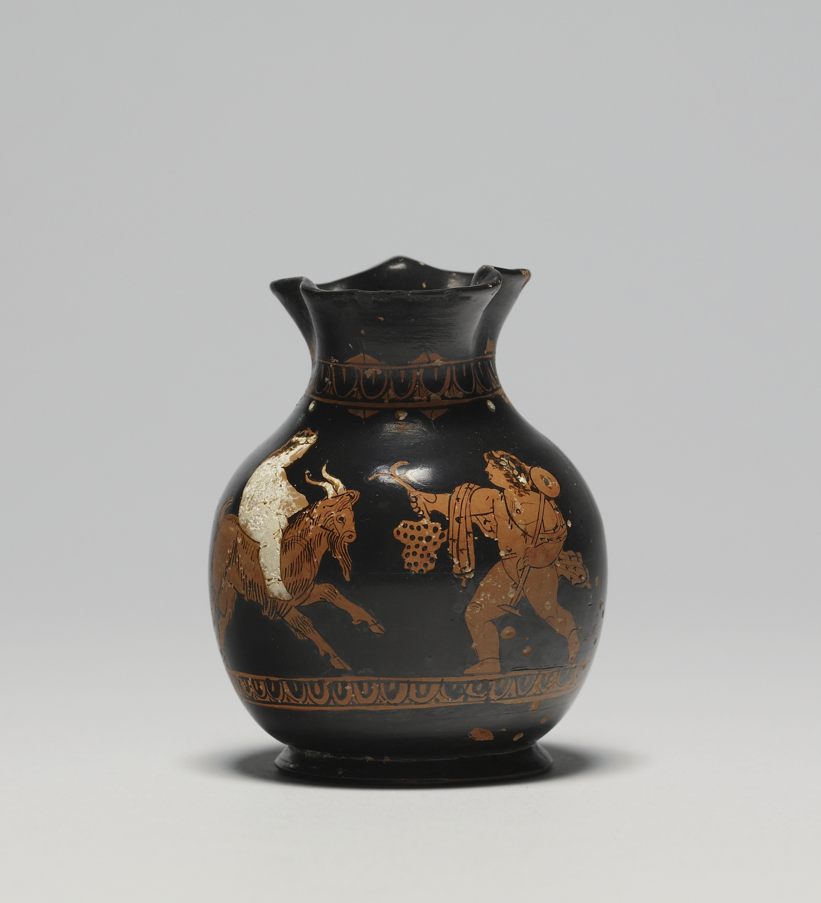 Chous (Wine Jug) with Boy Riding Goat