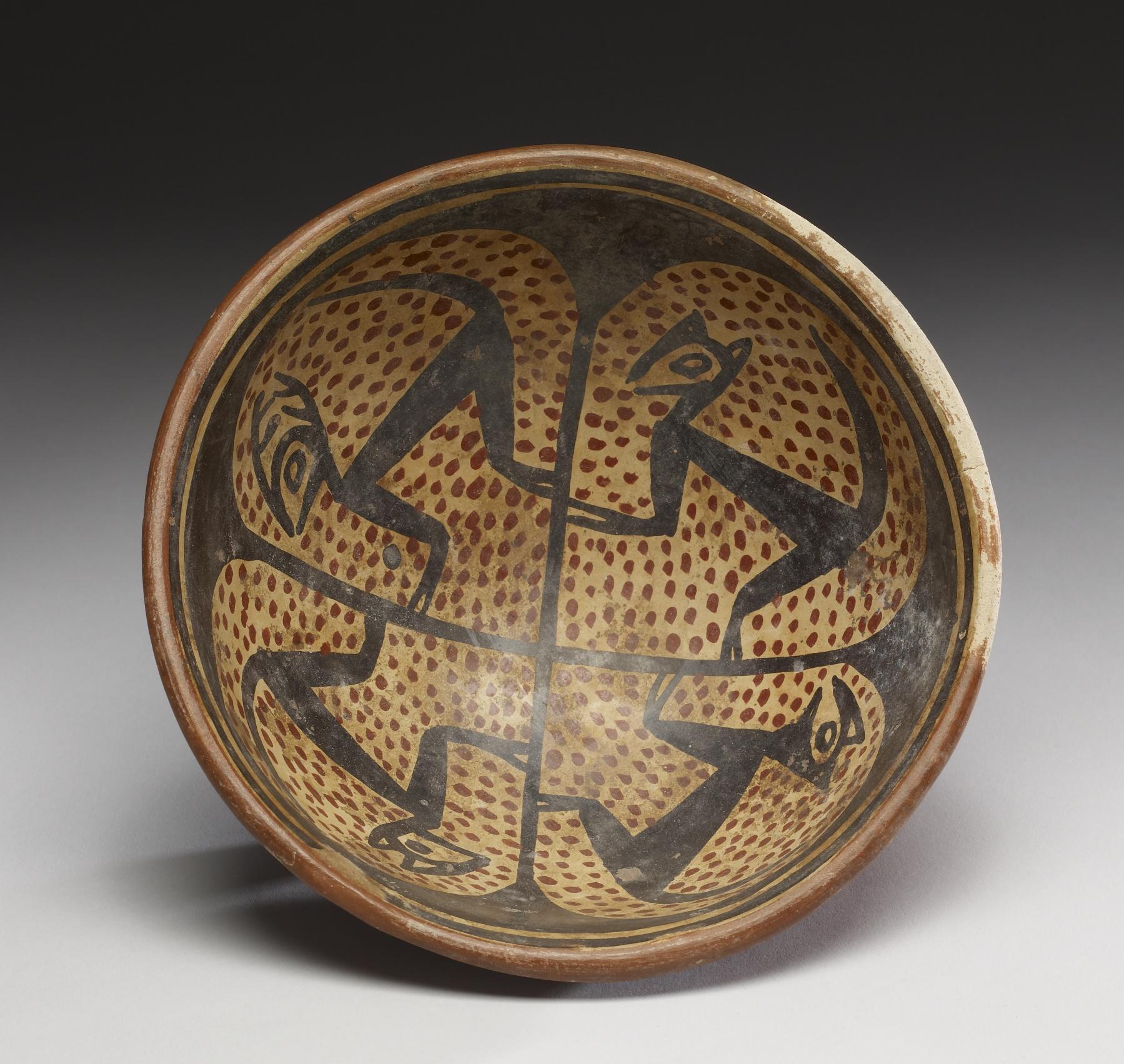 Footed Dish with Animal Motifs