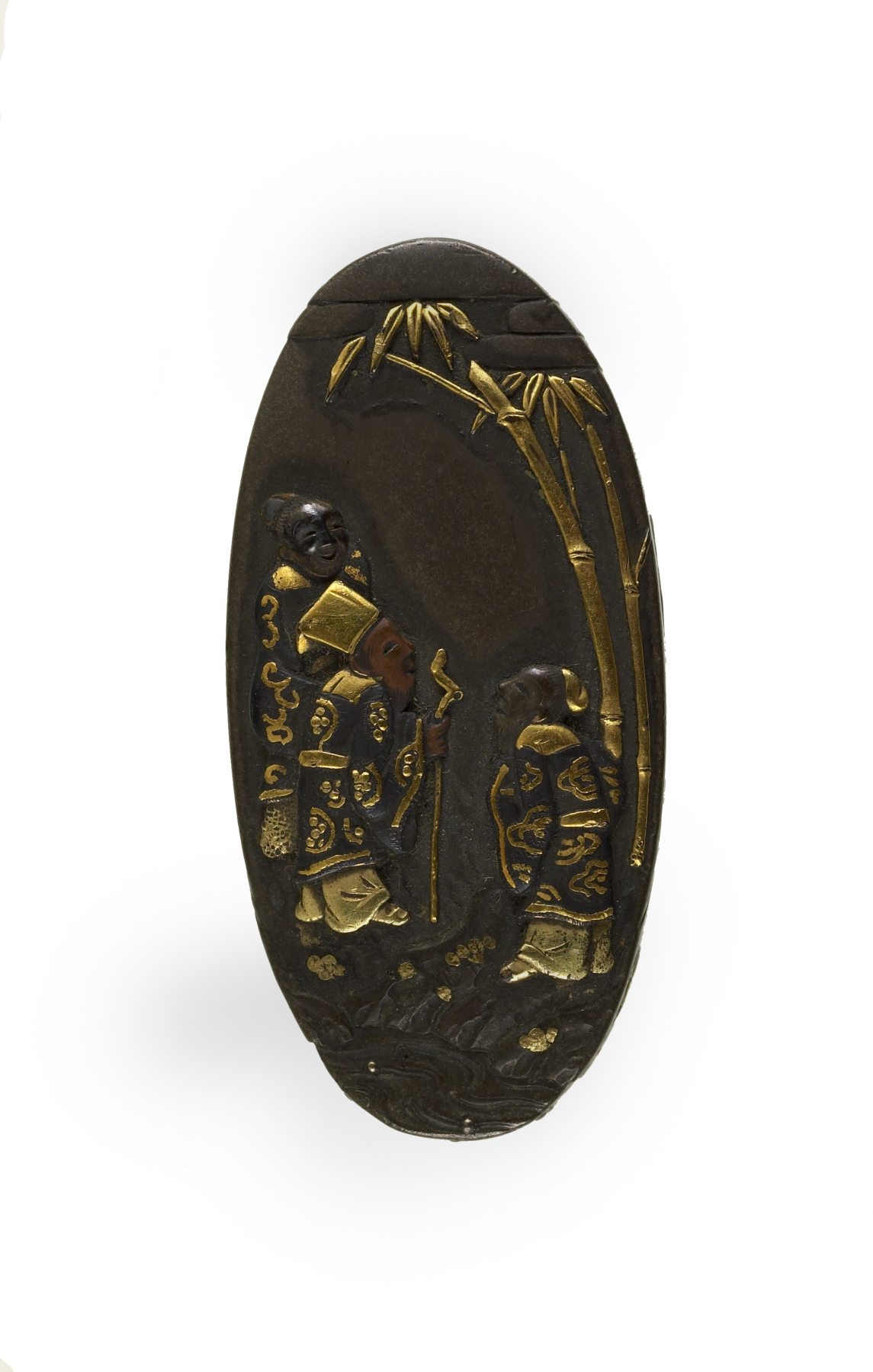 Kashira with Seven Sages in a Bamboo Grove