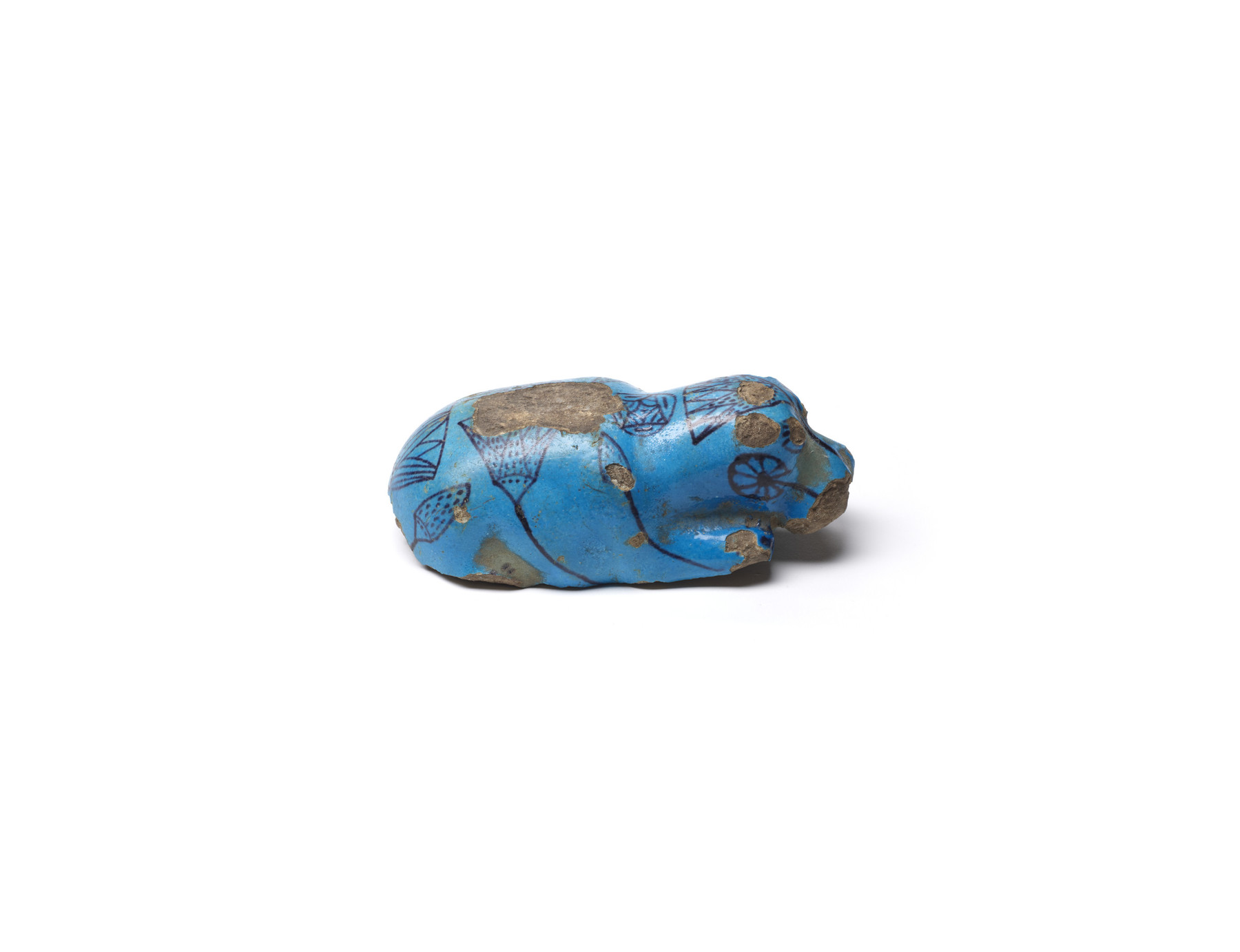 Hippopotamus with Aquatic Flower Decoration