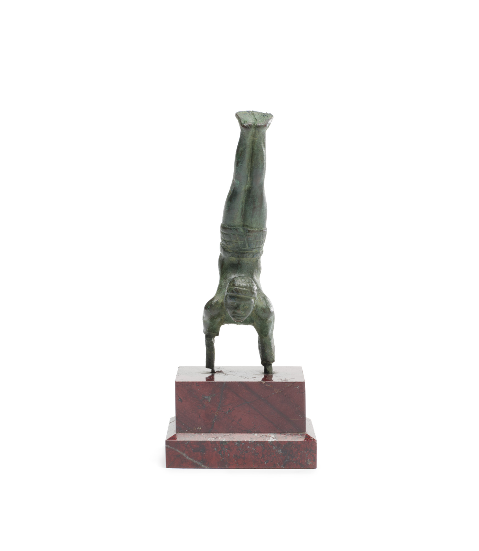 Acrobat Performing a Handstand